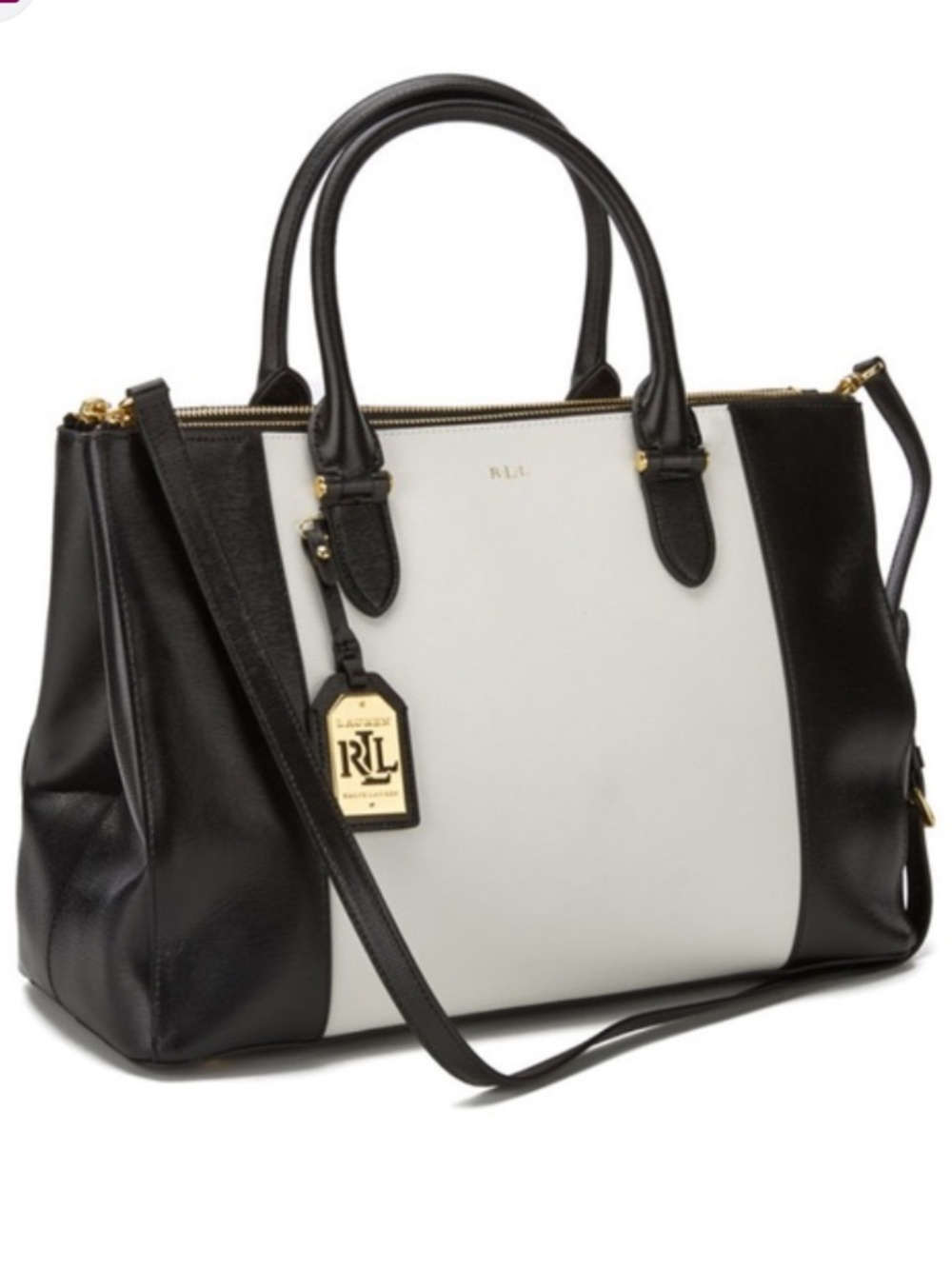Lauren Ralph Lauren Newbury Double Zipper Satchel